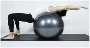 Sit ups over ball (Level 3)