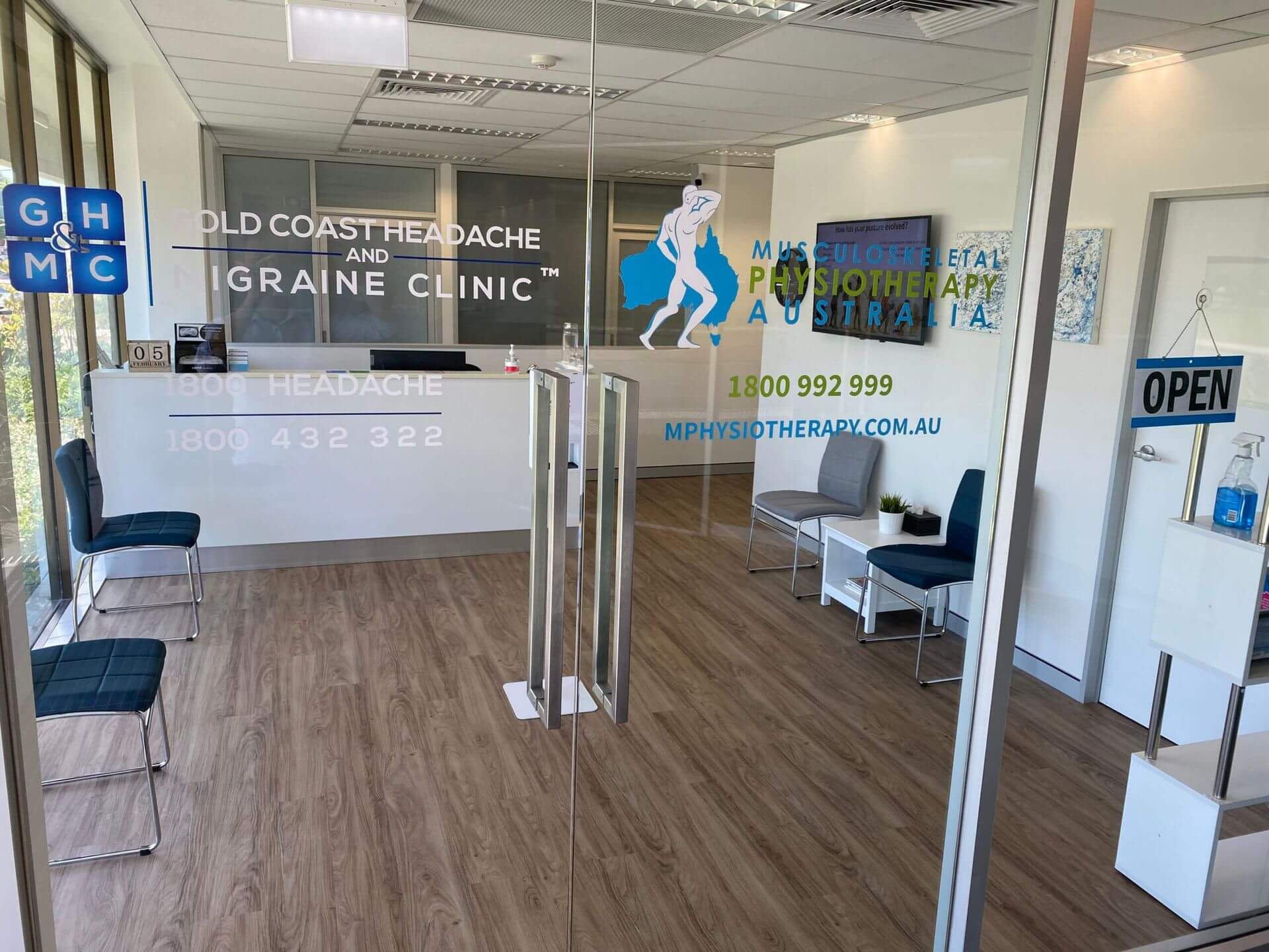 Musculoskeletal Physiotherapy Australia - Gold Coast, reception area